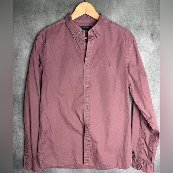 All Saints Hawthorne Ramskull Shirt - Picture 3 of 7